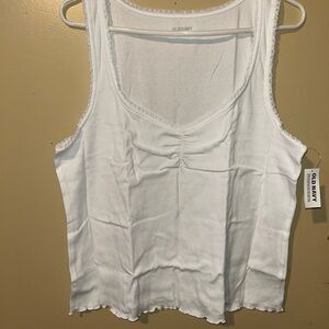 Old Navy Ribbed Cinched-Front Tank Top